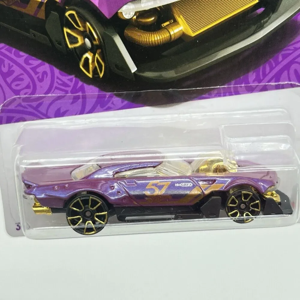 Hot Wheels 2025 57th Anniversary Purple Gold Lot 4 Camaro Porsche Shelby Cobra